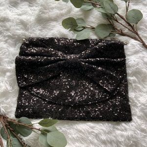 NWT Torrid black sequin cross body purse